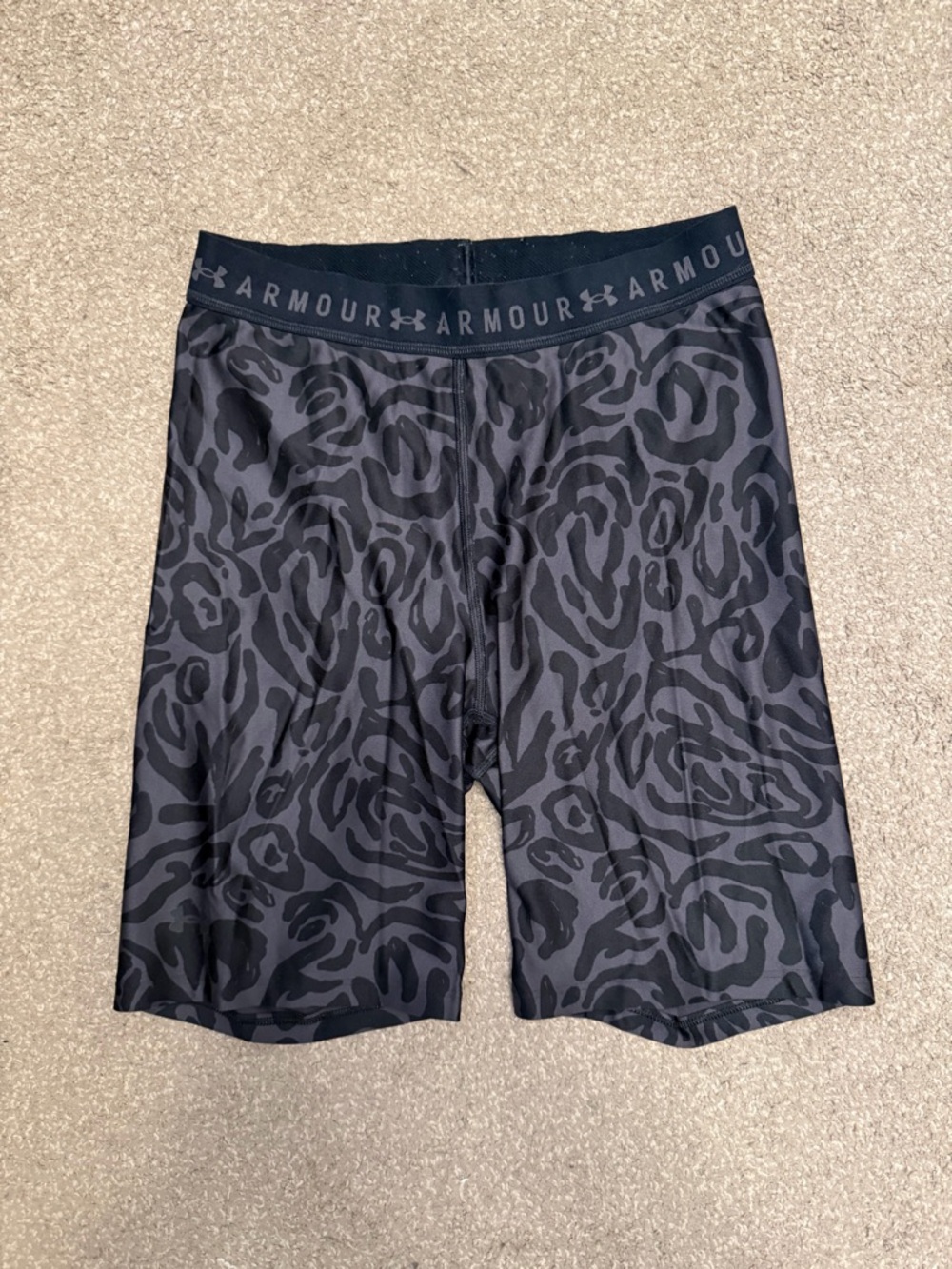 Under Armour Black Compression Shorts with Subtle Logo